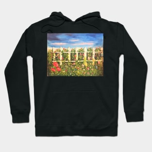 Flowers by the Fence Hoodie